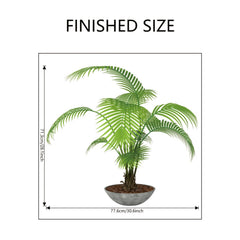 Green Plant Wall Decal Leaves Potted Plant Wall Sticker Bonsai Decal