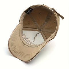 Men's Vintage Baseball Cap Denim Letter Printed Sun Hat