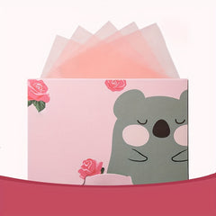 100Pcs Facial Absorbing Paper Control Oil Portable Box Makeup Tools