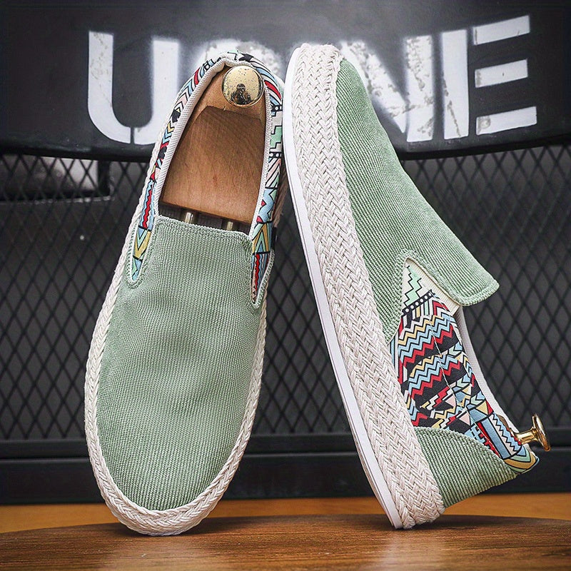Men's Slip On Canvas Shoes Lightweight Casual Flats