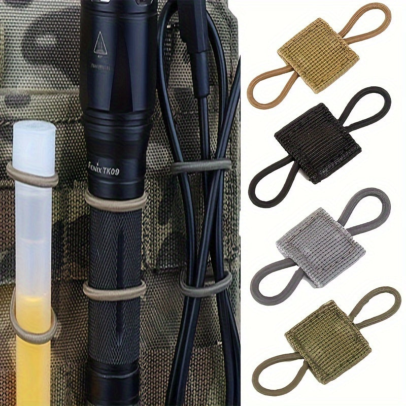 4pcs Molle Backpack Buckle Clips Elastic Webbing Lock Camping