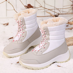 Women's Outdoor Snow Boots Warm Plush Lined Winter Insulated Shoes
