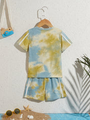 Boys Tie Dye T-shirt & Shorts Set for Summer