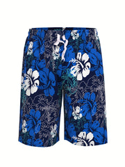 Men's Floral Graphic Shorts Quick Dry Stretch Beach Shorts