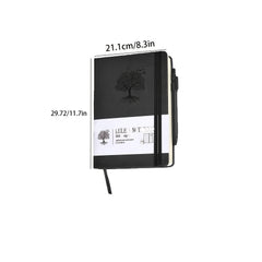 365-Page Journal Notebook Leather Hardcover for Daily Work and Writing