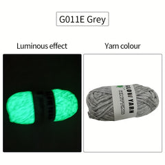 Luminous Knitting Crochet Yarn Set 45m - DIY Scarves Blankets Hats Clothes
