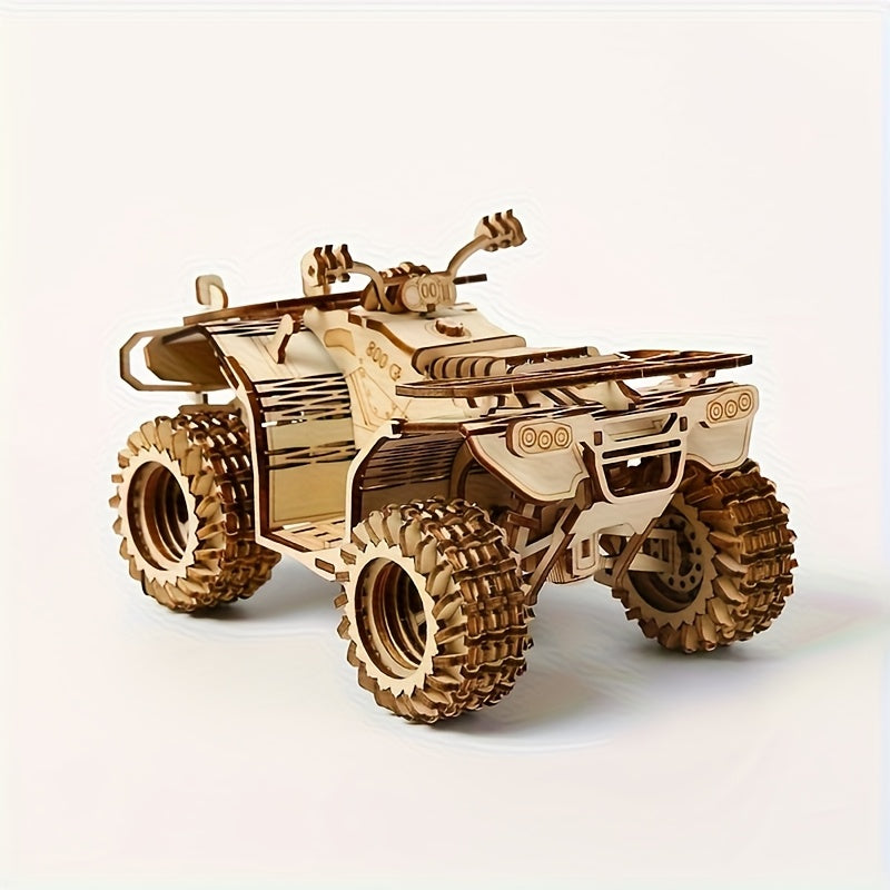 3D Wooden Puzzle Model of a Beach Car Assembly Toy
