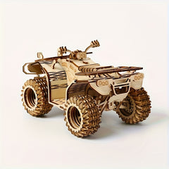 3D Wooden Puzzle Model of a Beach Car Assembly Toy