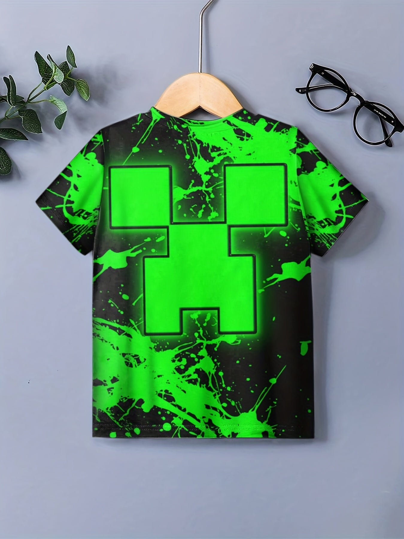 Kids 3D Print Casual T-shirt Geo Graphic Tee