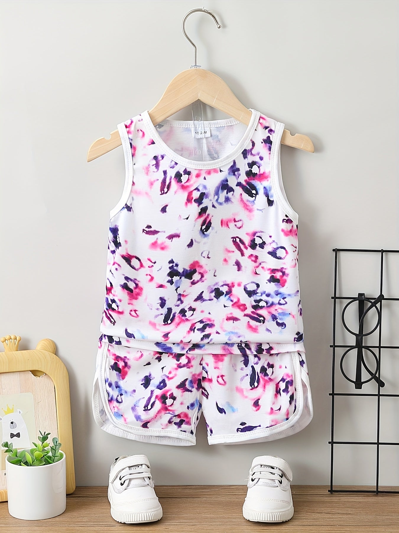 Teen Leopard Print Tank Top & Shorts Set for Summer