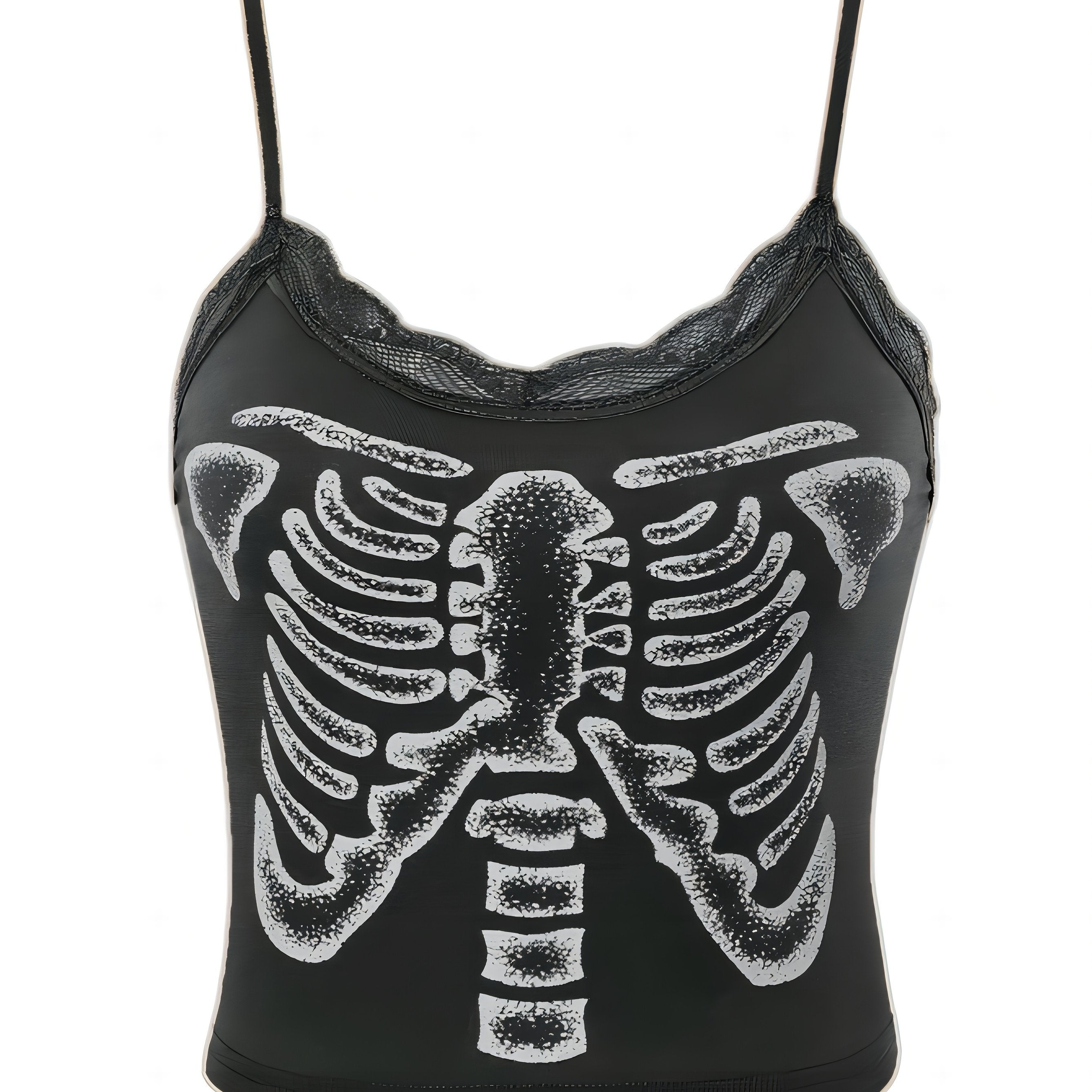 Graphic Print Crop Cami for Summer & Spring