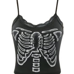 Graphic Print Crop Cami for Summer & Spring