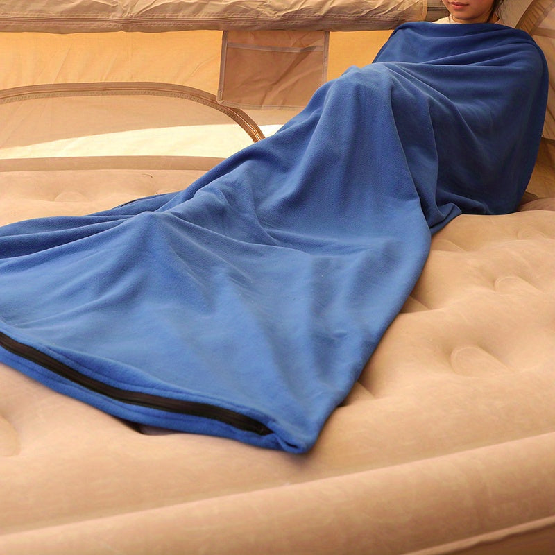 Ultralight Fleece Sleeping Bag For Adults - Portable & Warm