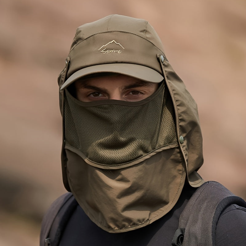 Men's Quick Dry Fishing Sunblock Hat