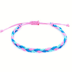 Girls Adjustable Braided Boho Style Bracelet Decorative Accessories