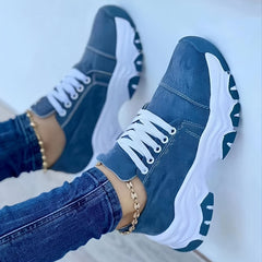 Thick Sole Shock Absorption Heighten Sneakers