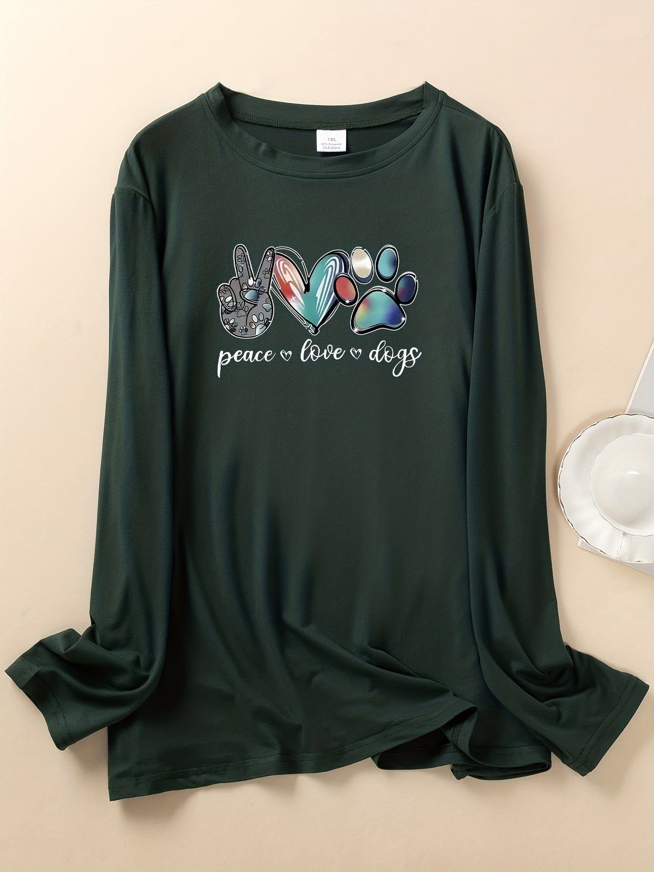 Graphic Long Sleeve Loungewear Tee