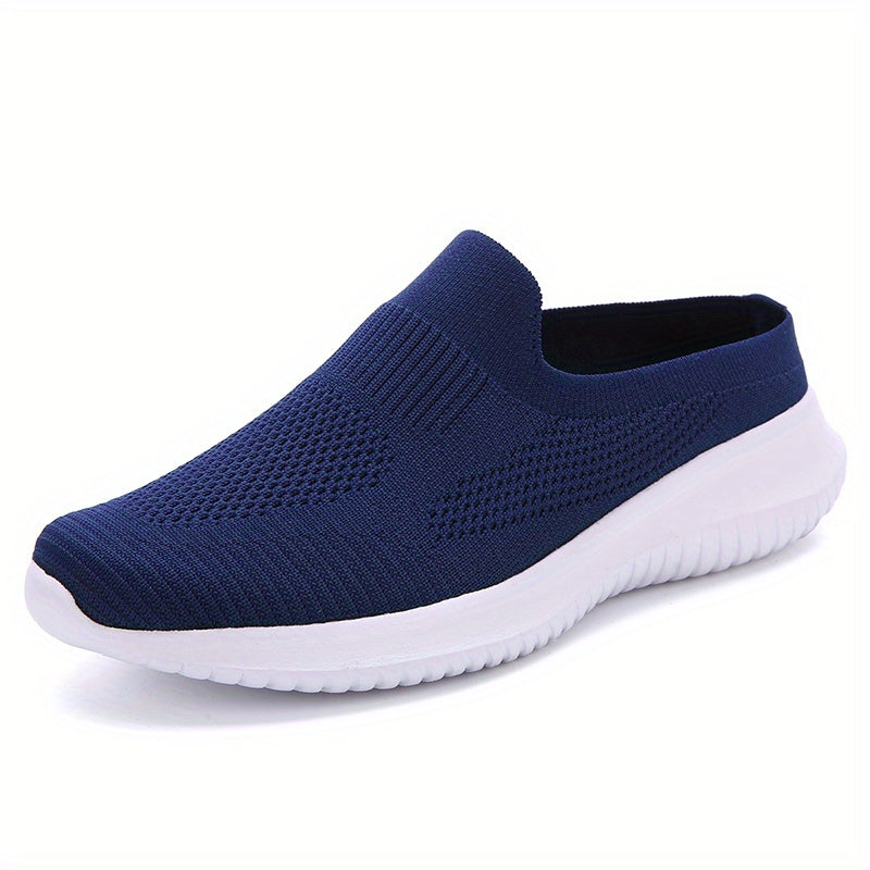 Women's Knit Outdoor Slip-On Mules Comfy Slides