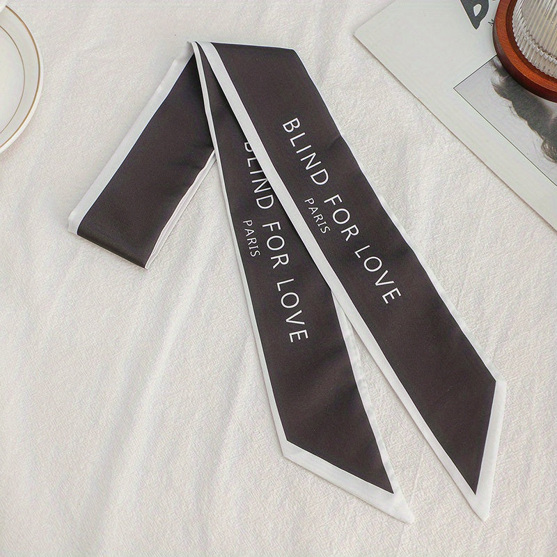 Skinny Scarf Hair Ribbon Satin Twilly Scarf