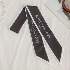 Skinny Scarf Hair Ribbon Satin Twilly Scarf