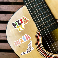 58pcs I Love Math Symbols Stickers Waterproof DIY Decoration