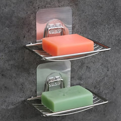 Suction Cup Soap Dish Holder Wall Hanging Bathroom Soap Shelf