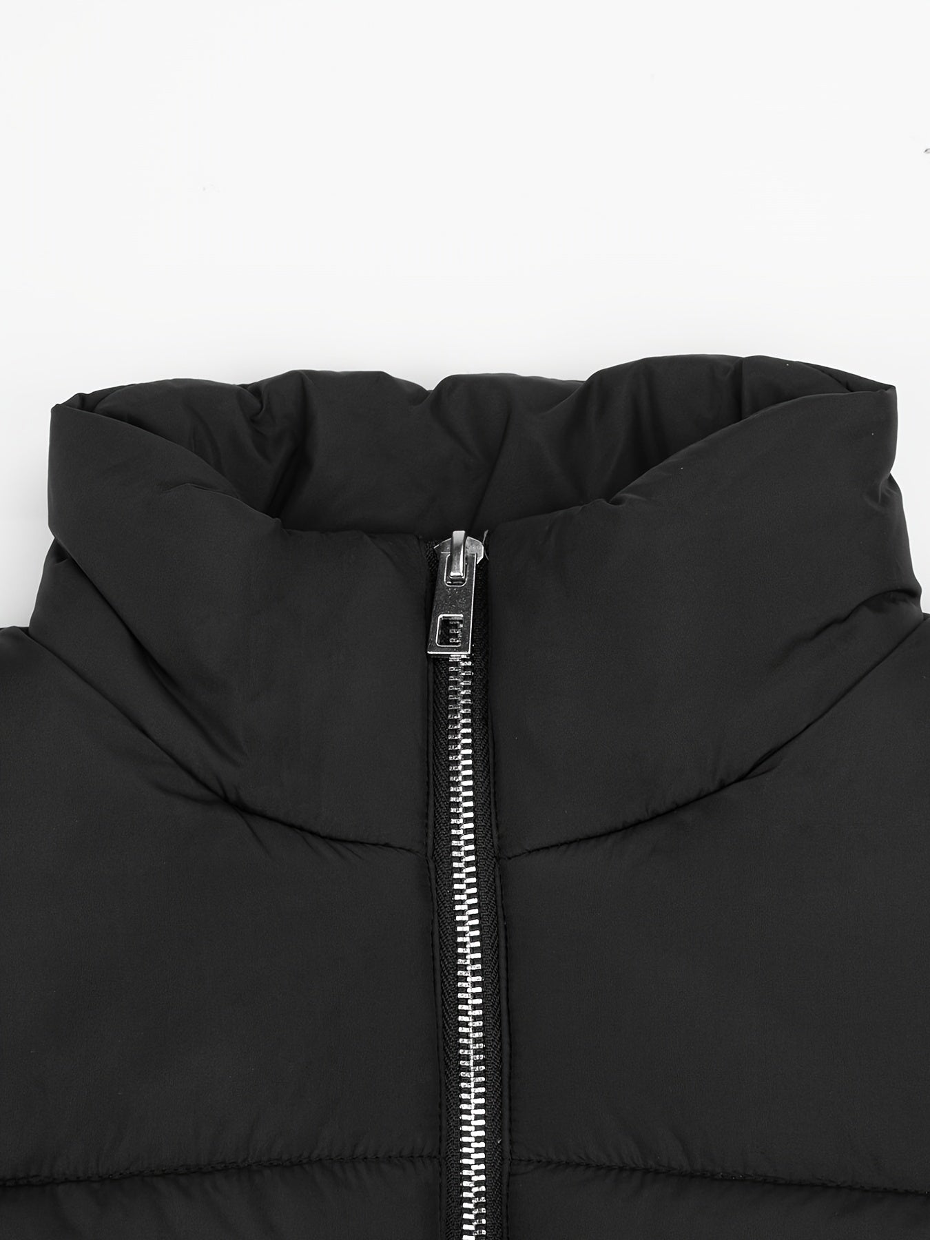 Solid Sleeveless Jacket Vest Winter Outerwear