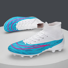 Men's High Top AG Football Cleat Non Slip Professional Outdoor Soccer Cleats