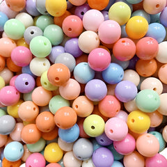 Acrylic Candy Color Beads with Bright Surfaces