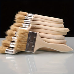 Wooden Handle Pig Hair Brush BBQ Paint Brush