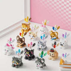 Dog Series Cartoon Animal Figurine Building Set Creative Gift