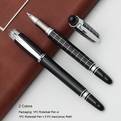 Lacquer Metal Roller Ball Pen Silver Clip 2 Colors Office Business School Gift