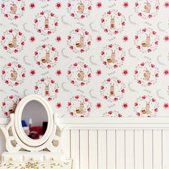 Vintage Dollhouse Wallpaper 1:12 Scale Scenery Props Paper Background