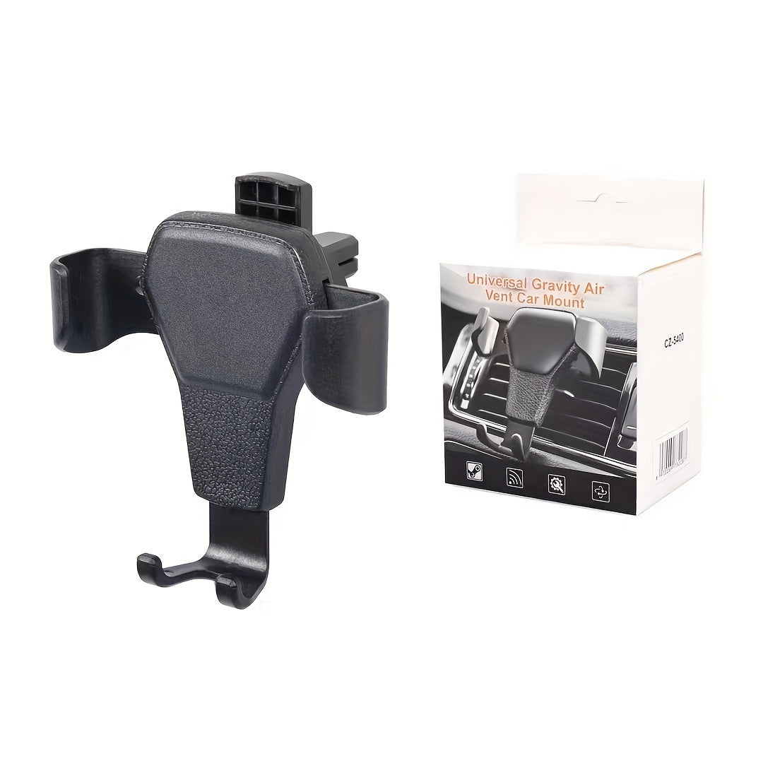 Car Leather Patterned Phone Holder Auto Navigation Air Outlet Multifunctional