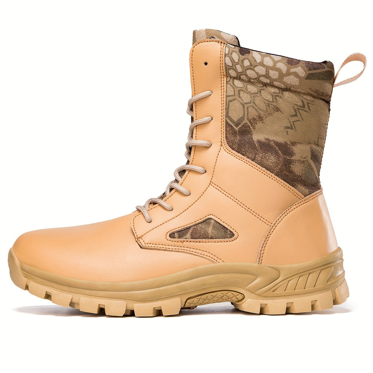 Men's High Top Tactical Work Boots Non Slip Durable Outdoor Hiking Boots