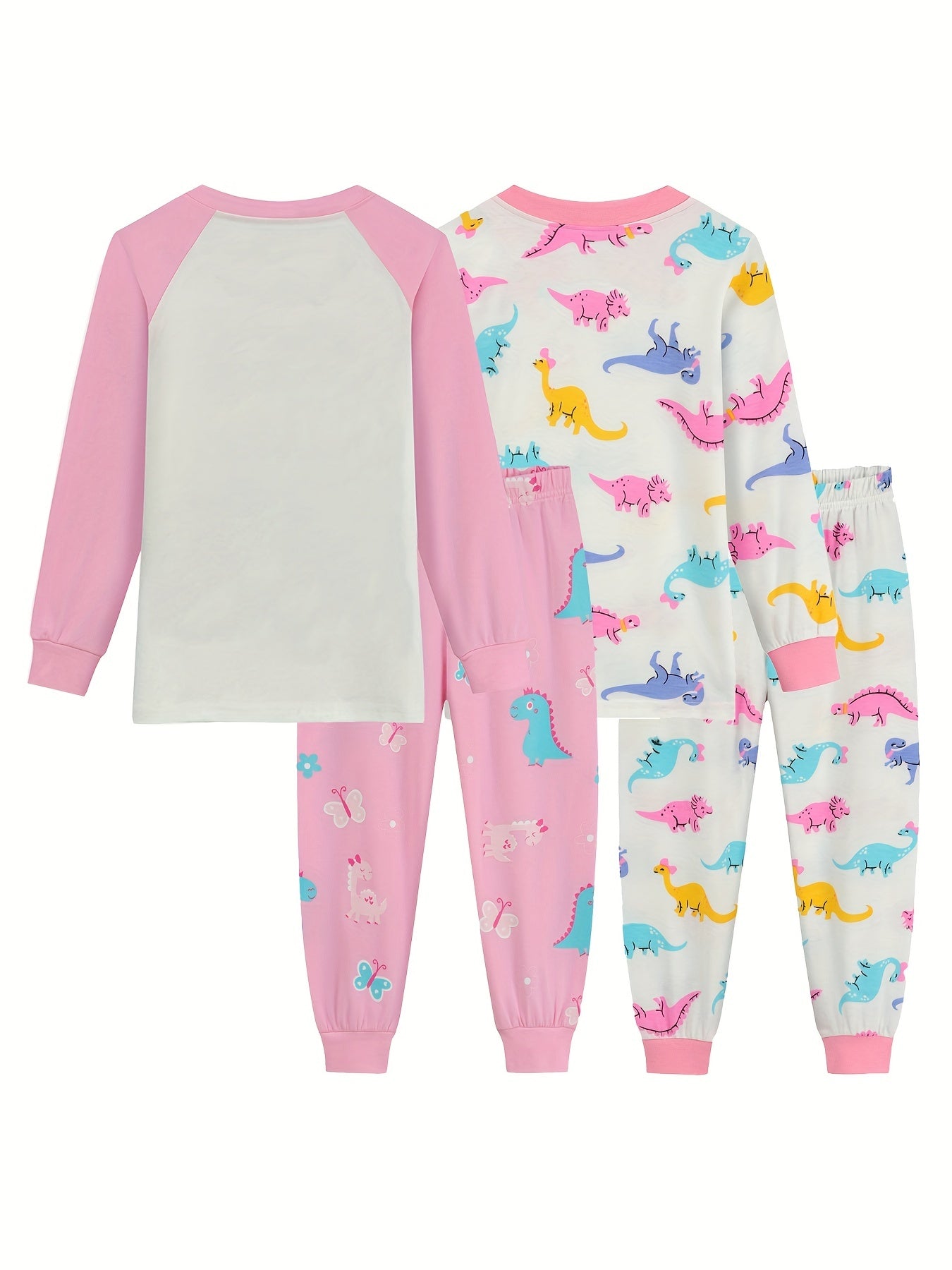 Kid's Unicorn Star Cotton Pajama Set Long Sleeve Top & Pants Girl's Loungewear