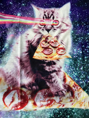 Cute Pizza Cat Kids T Shirt 3D Print Stretchy Tee