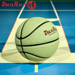 DunRun Reflective Leather Basketball - Luminous Outdoor Indoor Team Game Ball