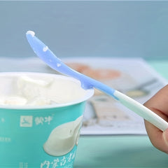 2pcs Baby Temperature Sensing Spoon Silicone Spoon Children's Food Supplement