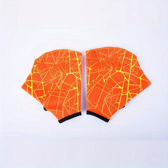 Open Finger Webbed Swim Glove with Elastic Nylon Paddle
