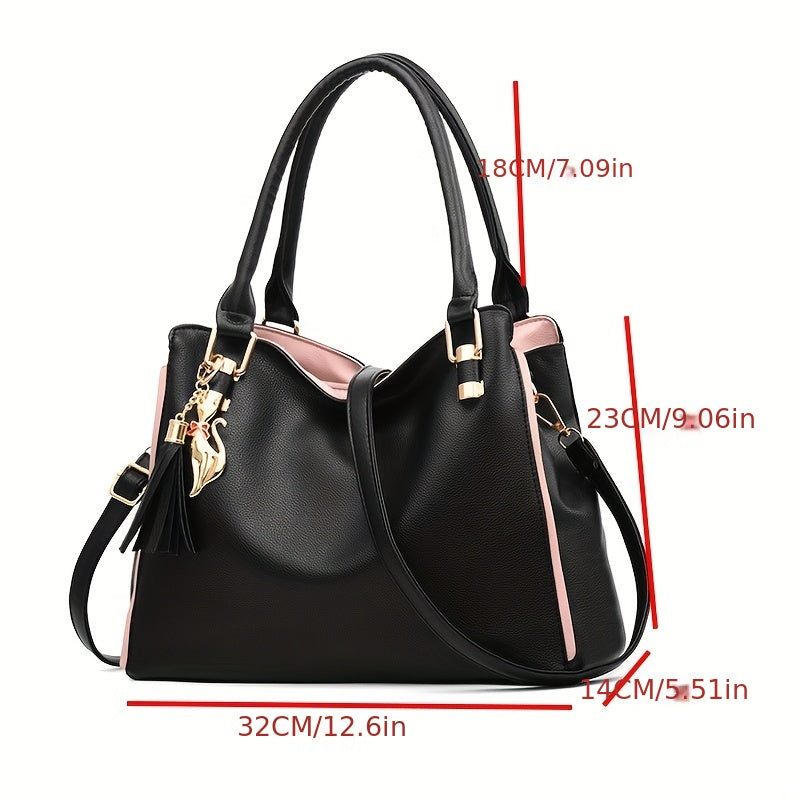 Classic Large Capacity Tote Bag All Match Classic Satchel Bag