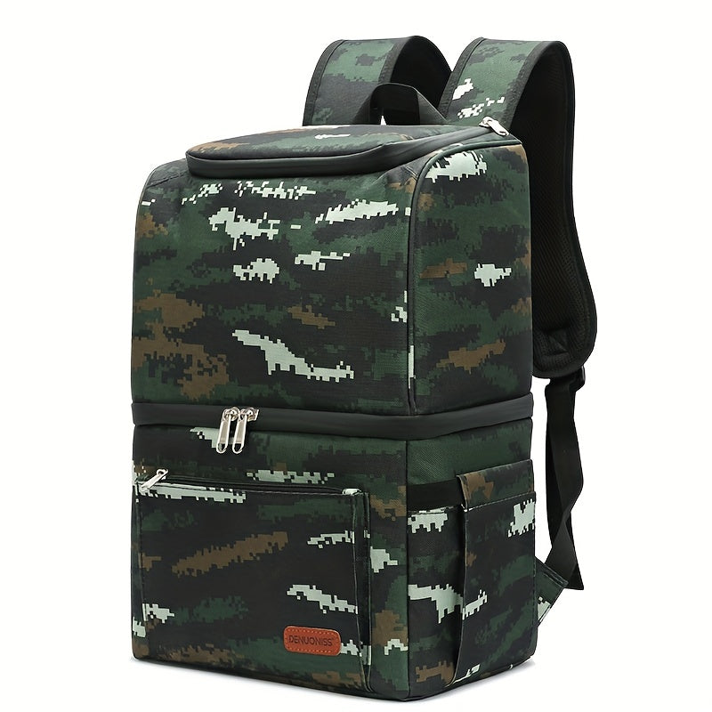 Portable Backpack with Thermal Insulation for Cold Beverages