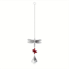 Dragonfly Crystal Pendant Colorful Hanging Ornament