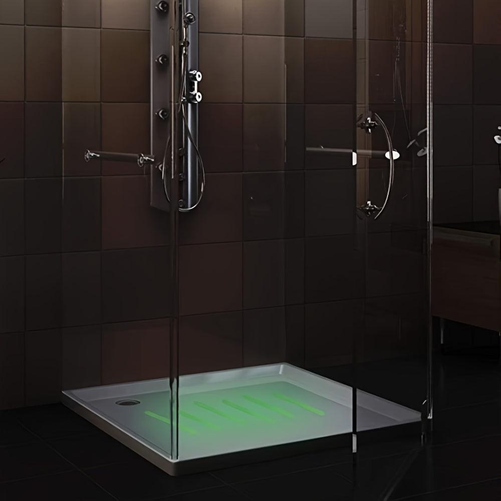 24pcs Luminous Bathroom Non-slip Stickers with Scraper Anti-slip Shower Tread