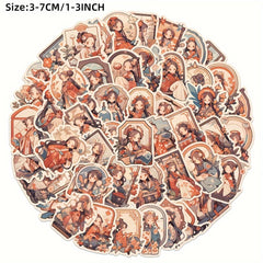50pcs Kimono Beauty Graffiti Stickers for Laptop Helmet Water Cup Decoration