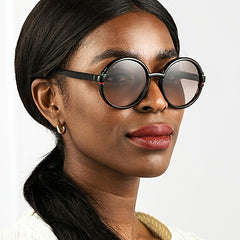 Round Oversize Sunglasses Vintage UV400 Sunscreen Women Unisex