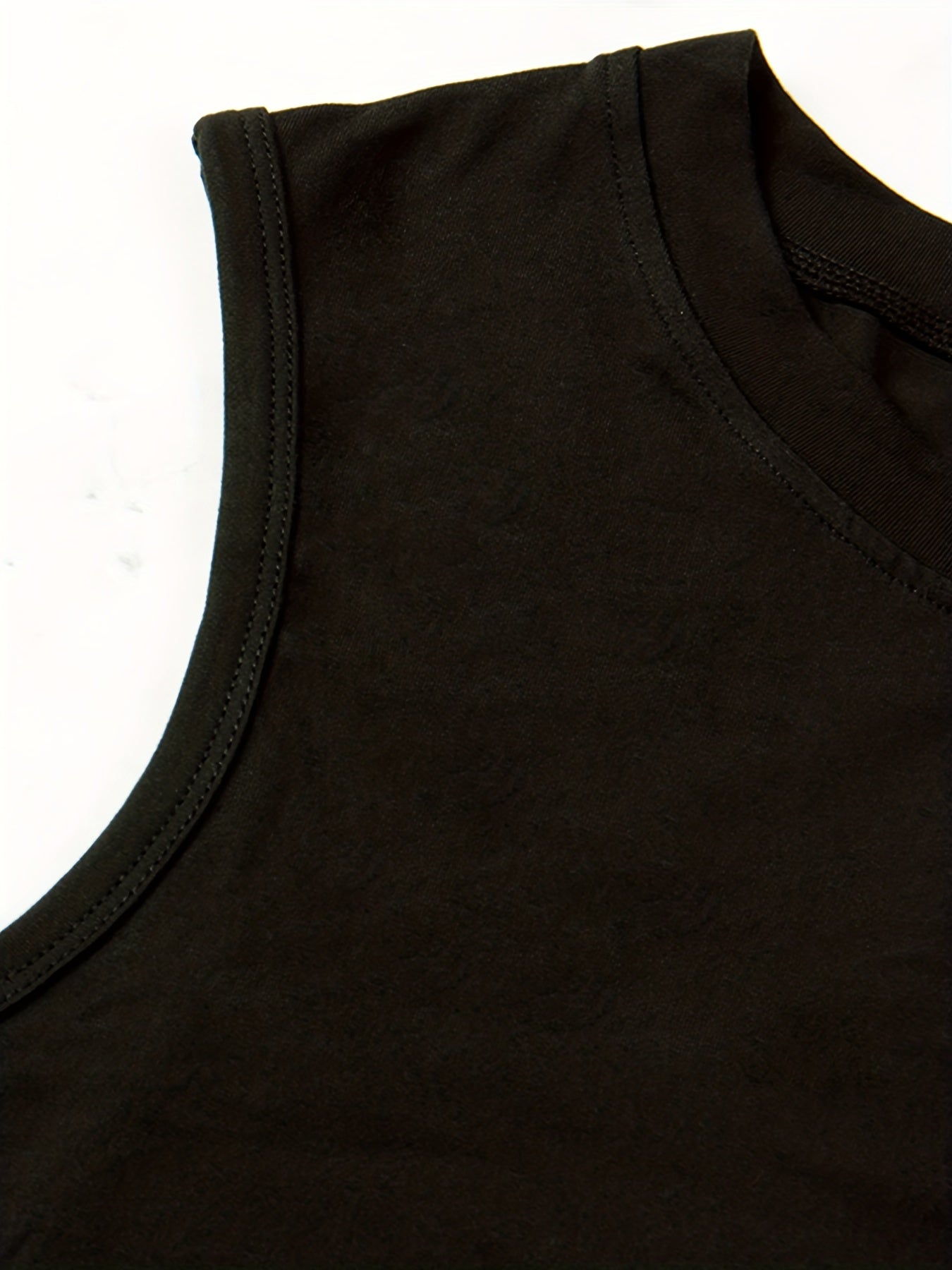 Skull & Letter Print Crew Neck Tank Top for Women