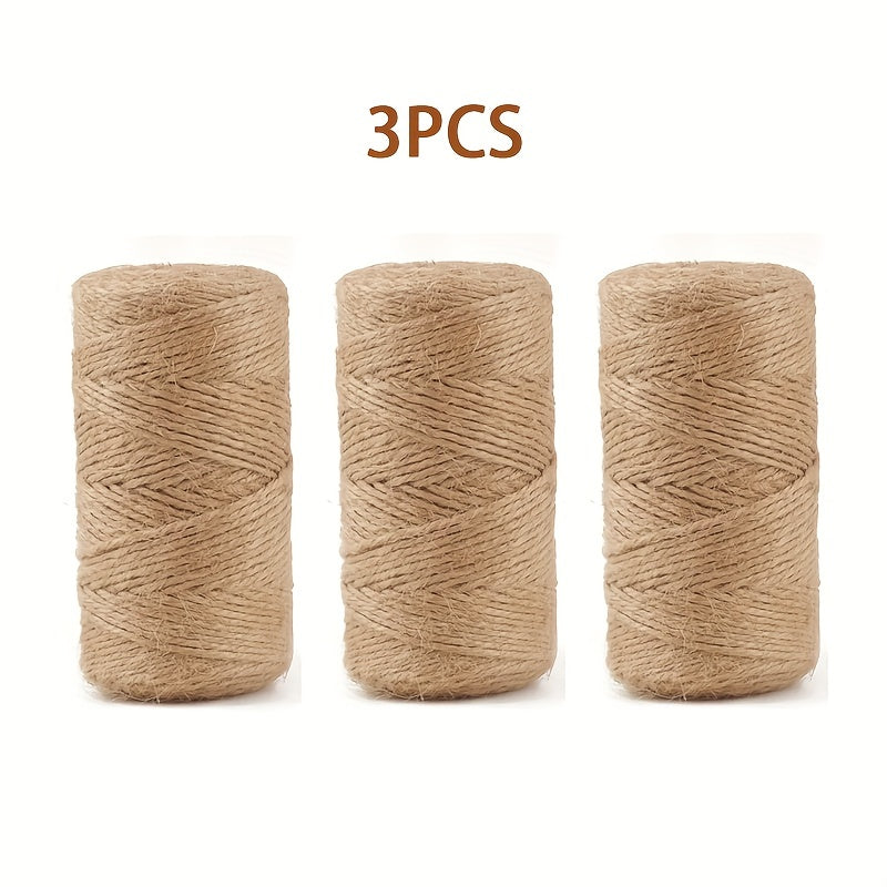 50 Meters Hemp Rope Hand-woven Diy Thin Rope Jute Retro Decorations Bundle Rope
