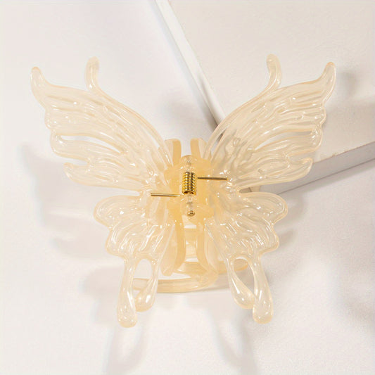 Acrylic Butterfly Hair Claw Shark Claw Ponytail Holder
