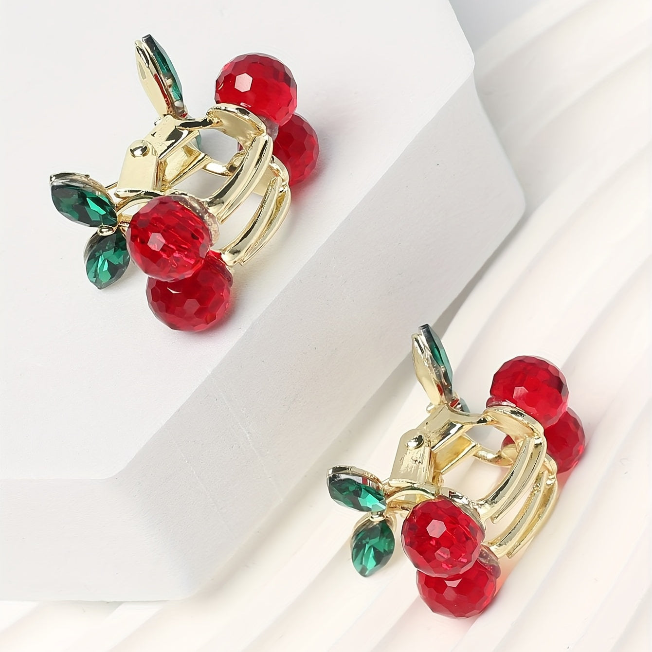 2pcs Sweet Cherry Hair Clips for Girls